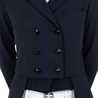 EQUESTRO® dresurni ženski tekmovalni frak- temno moder