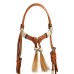 Bosal z uzdo in mecate vajetmi Pool's WHITE TASSEL Bosal z uzdo in mecate vajetmi Pool's WHITE TASSEL