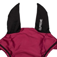 SUPREME naušniki SATIN - bordo rdeča