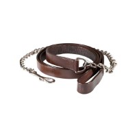 Usnjen povodec z verižico POOLS LEATHER Usnjen povodec z verižico POOLS LEATHER