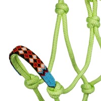 Pool's vrvična oglavka s povodcem PEARLS - limeta