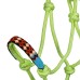 Pool's vrvična oglavka s povodcem PEARLS - limeta