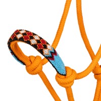 Pool's vrvična oglavka s povodcem PEARLS - oranžna