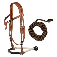 Bosal z uzdo in mecate vajetmi Pool's BROWN