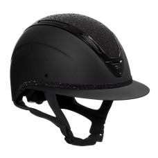 Equestro® jahalna čelada Apocalypse Rhinestones , črna-črna