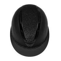 Equestro® jahalna čelada Apocalypse Rhinestones , črna-črna