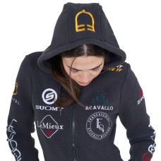 Ženski hoodie MULTILOGO, grey