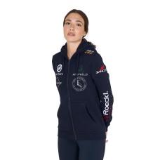 Ženski hoodie MULTILOGO, navy blazer