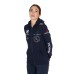 Ženski hoodie MULTILOGO, navy blazer