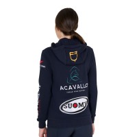 Ženski hoodie MULTILOGO, navy blazer