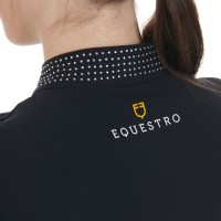 Tehnična majica z dolgimi rokavi EQUESTRO rhinestones