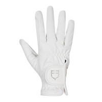 Jahalne rokavice EQUESTRO® SOFT GLITTER LOGO BELE Jahalne rokavice EQUESTRO® SOFT GLITTER LOGO BELE
