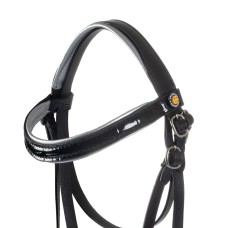 Usnjena uzda za Equestro® Hobby Horse konjička Equestro® SHINY