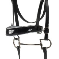 Usnjena uzda za Equestro® Hobby Horse konjička Equestro® SHINY