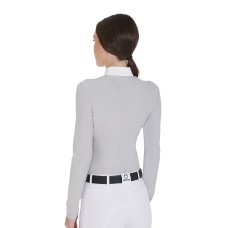 EQUESTRO® ženska tehnična tekmovalna majica TECHNICAL FLEECE, dolg rokav