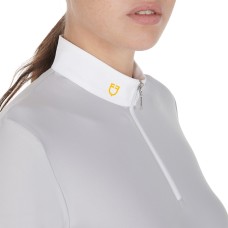 EQUESTRO® ženska tehnična tekmovalna majica TECHNICAL FLEECE, dolg rokav