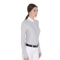 EQUESTRO® ženska tehnična tekmovalna majica TECHNICAL FLEECE, dolg rokav