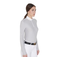 EQUESTRO® ženska tehnična tekmovalna majica TECHNICAL FLEECE, dolg rokav