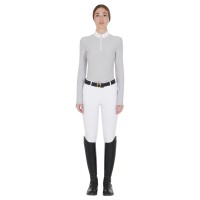 EQUESTRO® ženska tehnična tekmovalna majica TECHNICAL FLEECE, dolg rokav