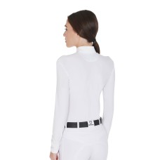 EQUESTRO® ženska tehnična tekmovalna majica TECHNICAL FLEECE, dolg rokav