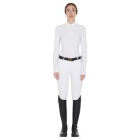 EQUESTRO® ženska tehnična tekmovalna majica TECHNICAL FLEECE, dolg rokav