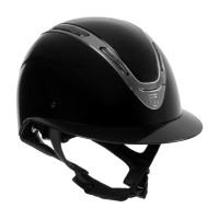 Equestro® jahalna čelada Apocalypse Glossy, črna-srebrna Equestro® jahalna čelada Apocalypse Glossy, črna-srebrna