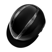 Equestro® jahalna čelada Apocalypse Glossy, črna-srebrna