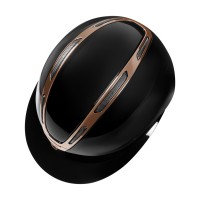Equestro® jahalna čelada Apocalypse Glossy, črna-rosegold