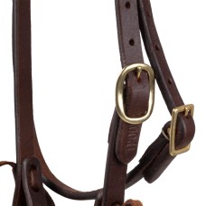 Pool's western uzda na eno uho BRASS THROAT LATCH