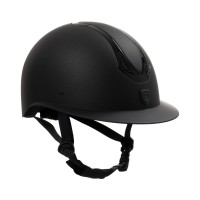 Equestro® jahalna čelada AZAEL BLACK, širok vizir
