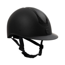Equestro® jahalna čelada AZAEL BLACK, širok vizir