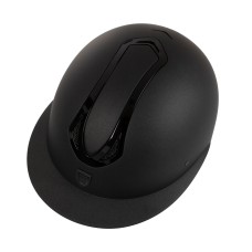 Equestro® jahalna čelada AZAEL BLACK, širok vizir