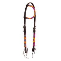 Western uzda Pool's MULTICOLOR BRAIDED
