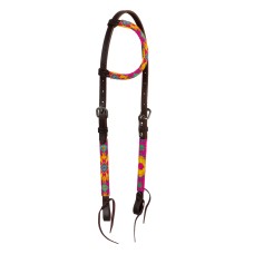 Western uzda Pool's MULTICOLOR BRAIDED