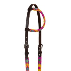 Western uzda Pool's MULTICOLOR BRAIDED
