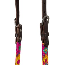 Western uzda Pool's MULTICOLOR BRAIDED