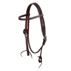 Pool's western uzda FANCY GERMAN SILVER BUCKELS