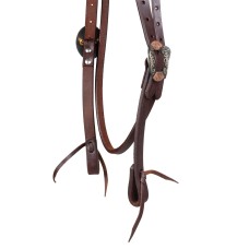 Pool's western uzda FANCY GERMAN SILVER BUCKELS