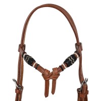 Bosal z uzdo in mecate vajetmi Pool's BROWN