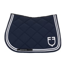 Skakalna podsedelnica EQUESTRO Double Stripes NAVY