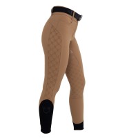 Equestro® ženske jahalne hlače z visokim pasom MONOGRAM FULL GRIP