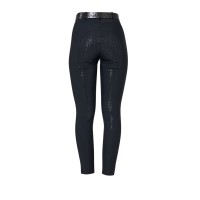 Equestro® ženske jahalne hlače z visokim pasom RHINESTONES FULL GRIP