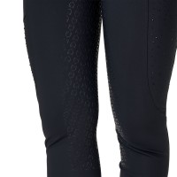 Equestro® ženske jahalne hlače z visokim pasom RHINESTONES FULL GRIP