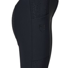 Equestro® ženske jahalne hlače z visokim pasom RHINESTONES FULL GRIP