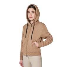 EQUESTRO® ženska hoodie jopica MONOGRAM