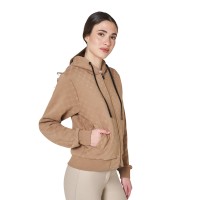 EQUESTRO® ženska hoodie jopica MONOGRAM