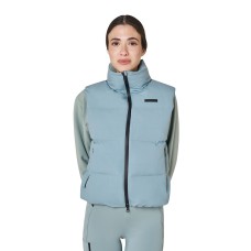 Equestro ženski brezrokavnik PADDED HIGH COLLAR SLATE GRAY
