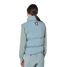 Equestro ženski brezrokavnik PADDED HIGH COLLAR SLATE GRAY