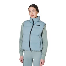 Equestro ženski brezrokavnik PADDED HIGH COLLAR SLATE GRAY