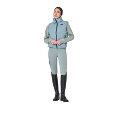 Equestro ženski brezrokavnik PADDED HIGH COLLAR SLATE GRAY
